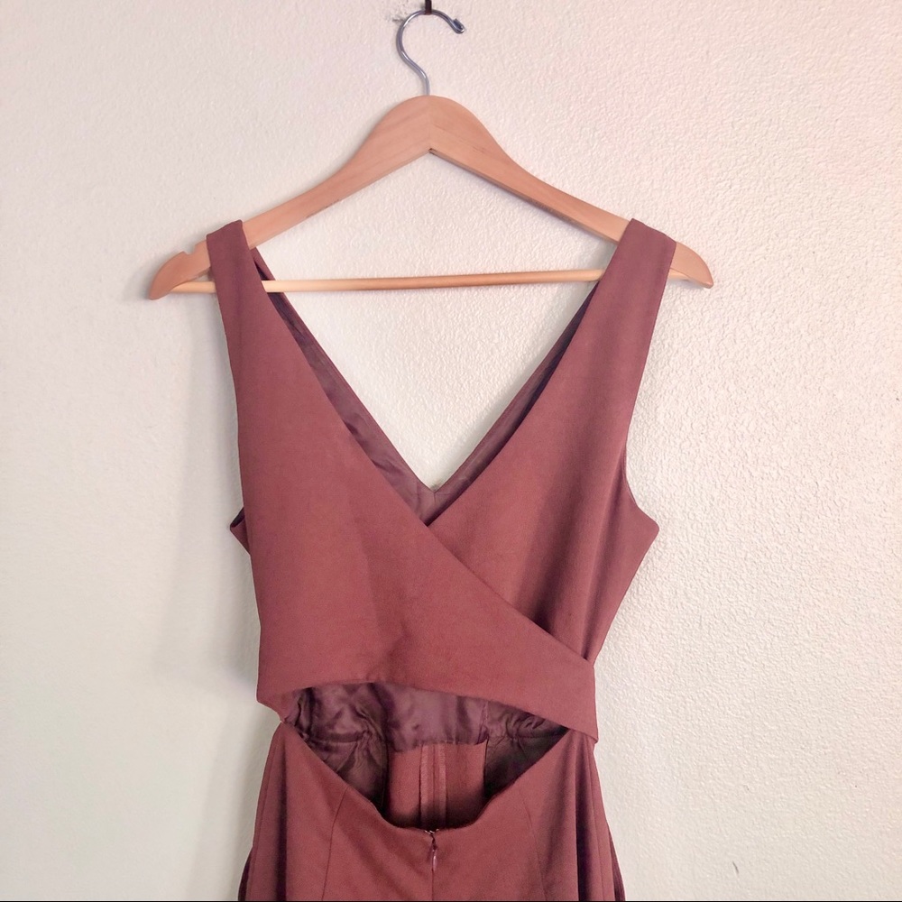 ✨RARE✨ WILFRED New Ecoulement V Wrap Jumpsuit in Cocoa Brown - Picture 7 of 10